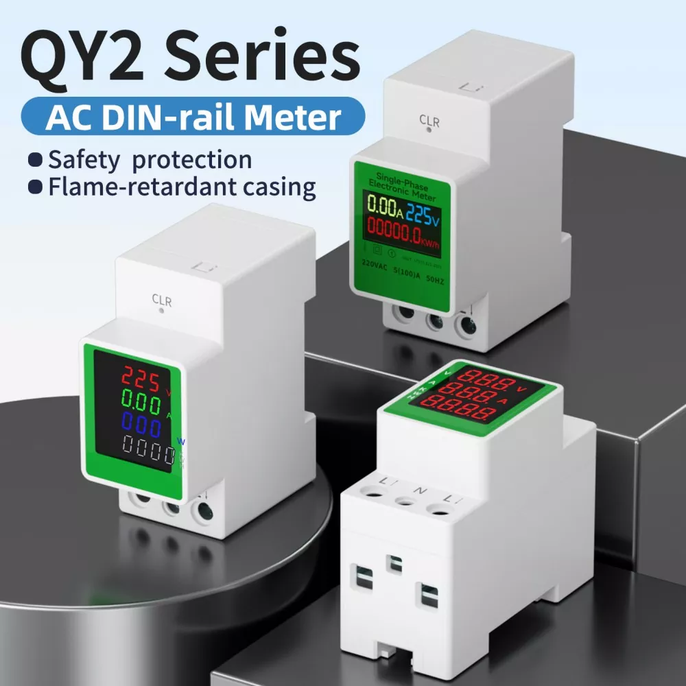 QY2 AC Dinレールメーター