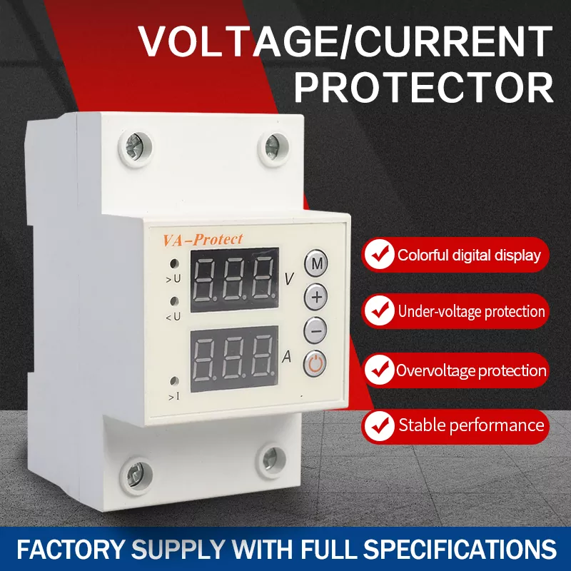 VA Protect デュアルディスプレイ調整可能な電圧プロテクター